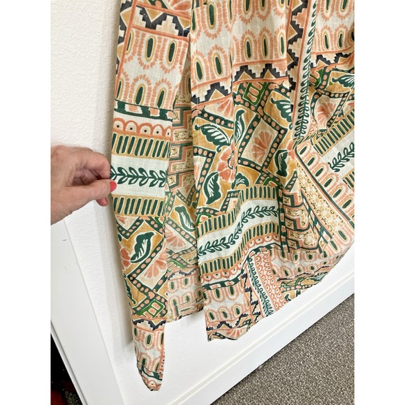 Bila77 Women's Maxi Dress Size L Boho Smocked Festival Coachella Retro Hippie - Picture 12 of 14